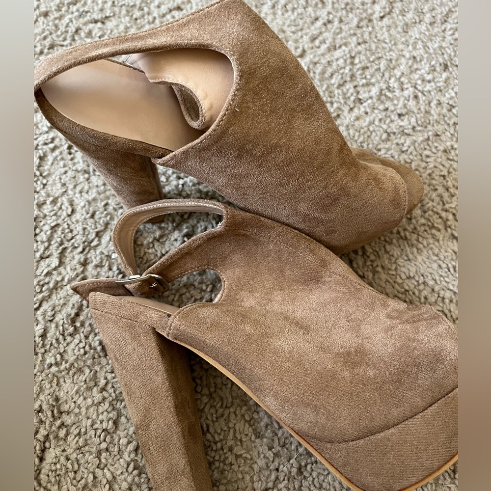 Tan Suede Heels
